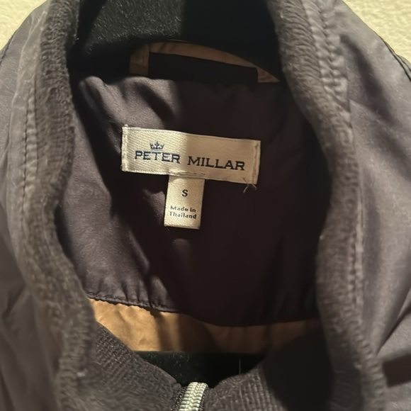 Peter Millar Black Zip Jacket with Stand Collar Small - Picture 3 of 9